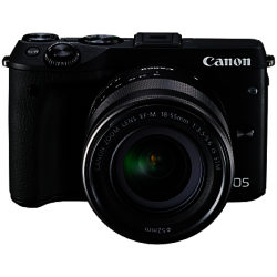 Canon EOS M3 Camera with EF-M 18-55mm IS STEM Lens, HD 1080p, 24.2MP, Wi-Fi, NFC, 3
